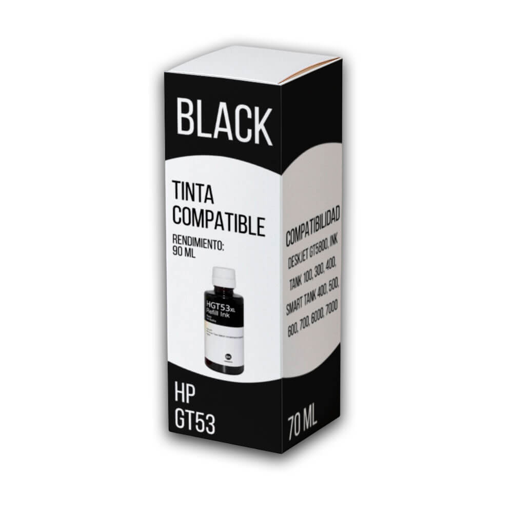 Tinta HP GT53 Negro 1VV22AL 90ml GT5800 smart 500, 600 Compatible