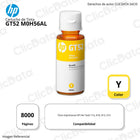 Tinta Hp GT52 Yellow M0H56Al 70ml GT5800 ink tank 100 Original