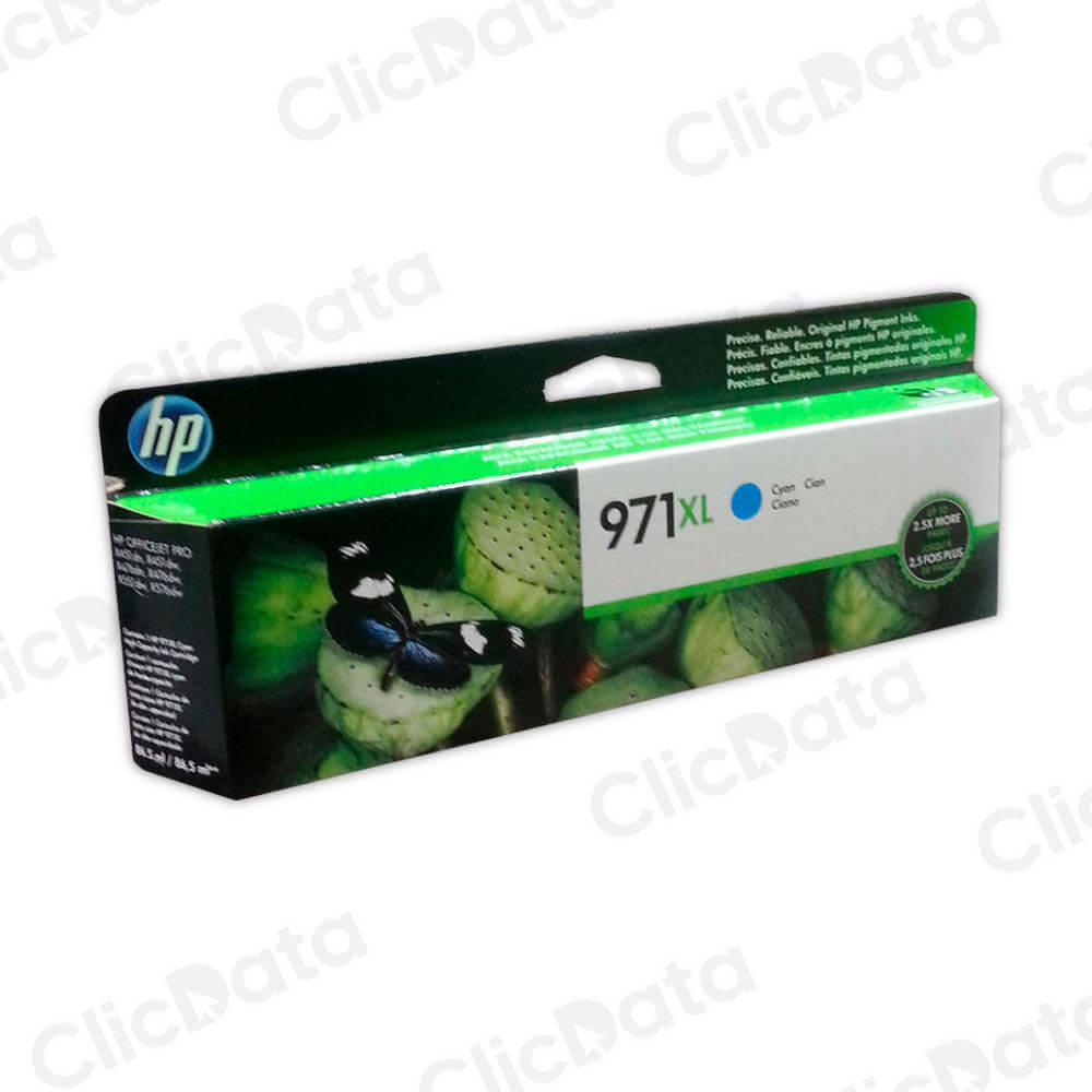 Tinta Hp 971Xl Cyan Cn626Am 6,600 Pág. X451, X576dw Original