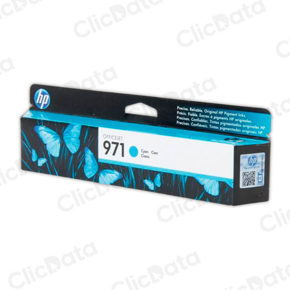 Tinta Hp 971 Cyan Cn622Am 2,500 Pág. X451, X551dw Original