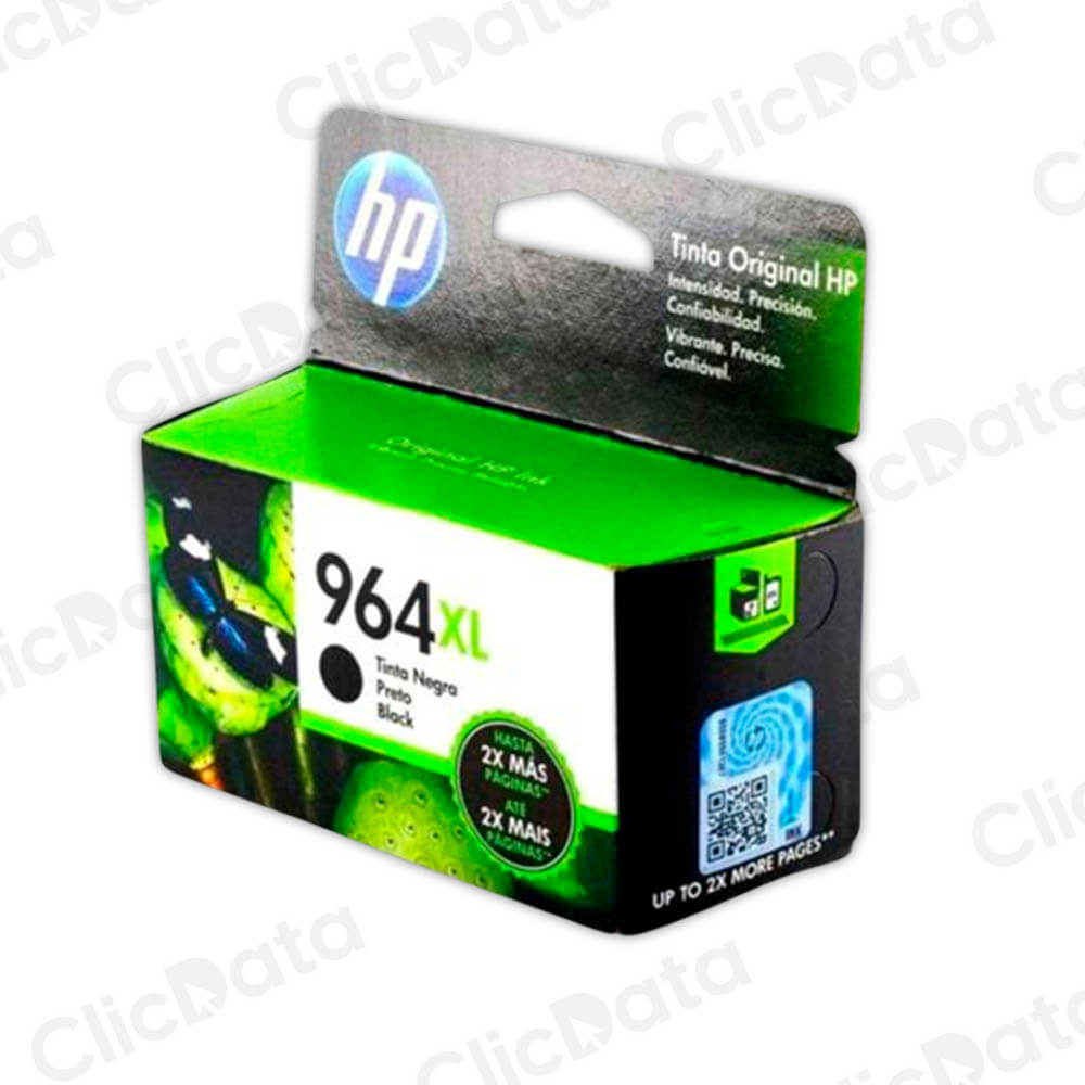 Tinta Hp 964Xl Black 3Ja57Al 1,600 Pág. 9010, 9018 Original
