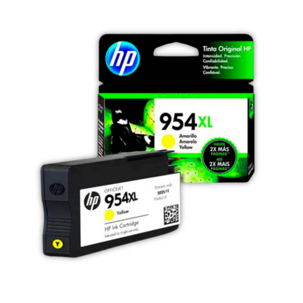 Tinta Hp 954Xl Yellow L0S68Al 1,600 Pág. 8210, 8216 Original