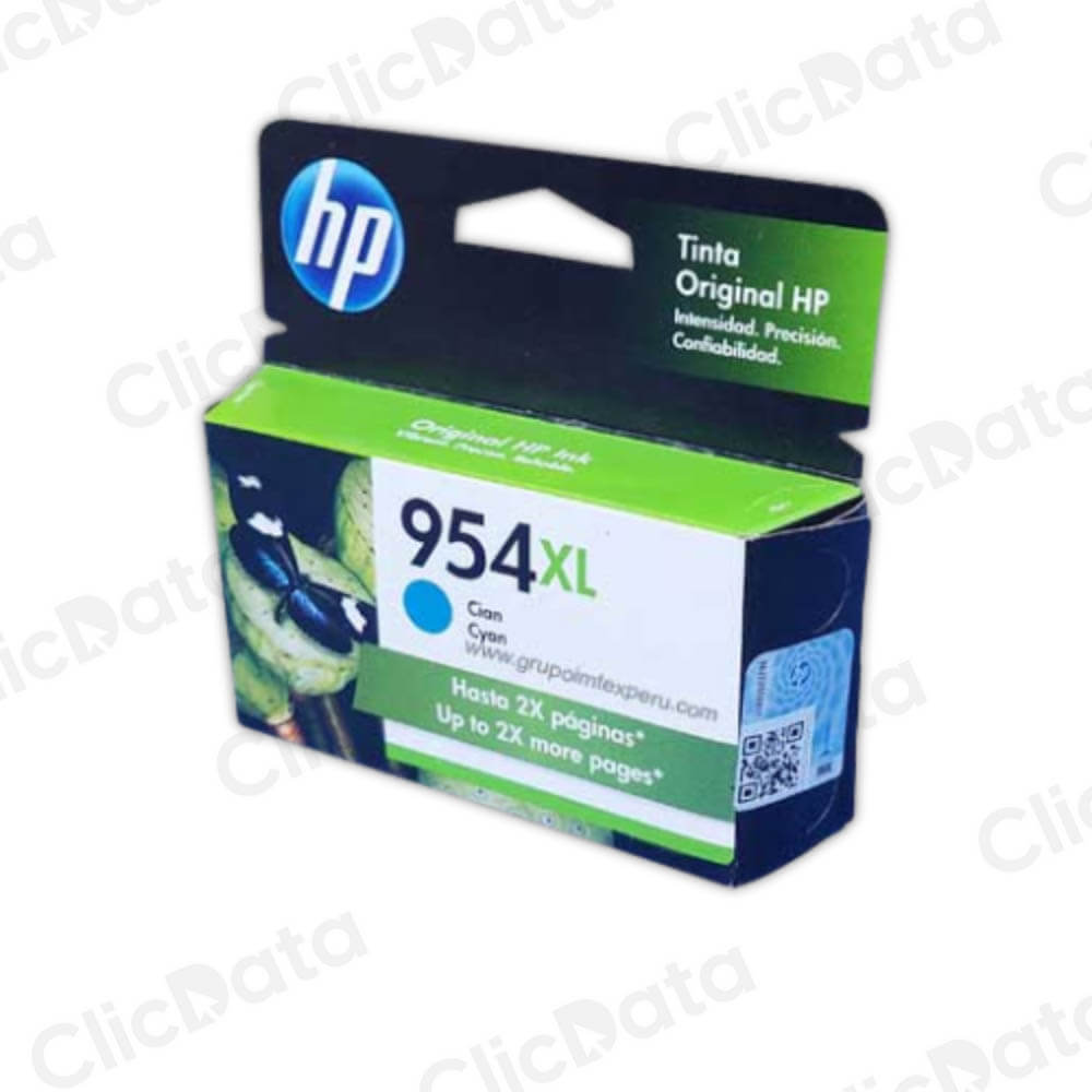 Tinta Hp 954Xl Cyan L0S62Al 1,600 Pág. 8216, 8740 Original