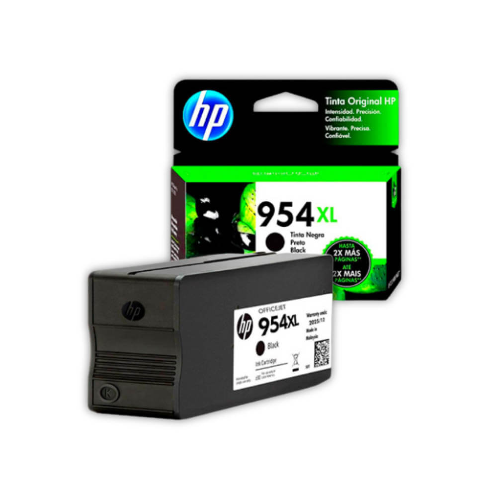 Tinta Hp 954Xl Black L0S71Al 2,000 Pág. 8210, 8216 Original