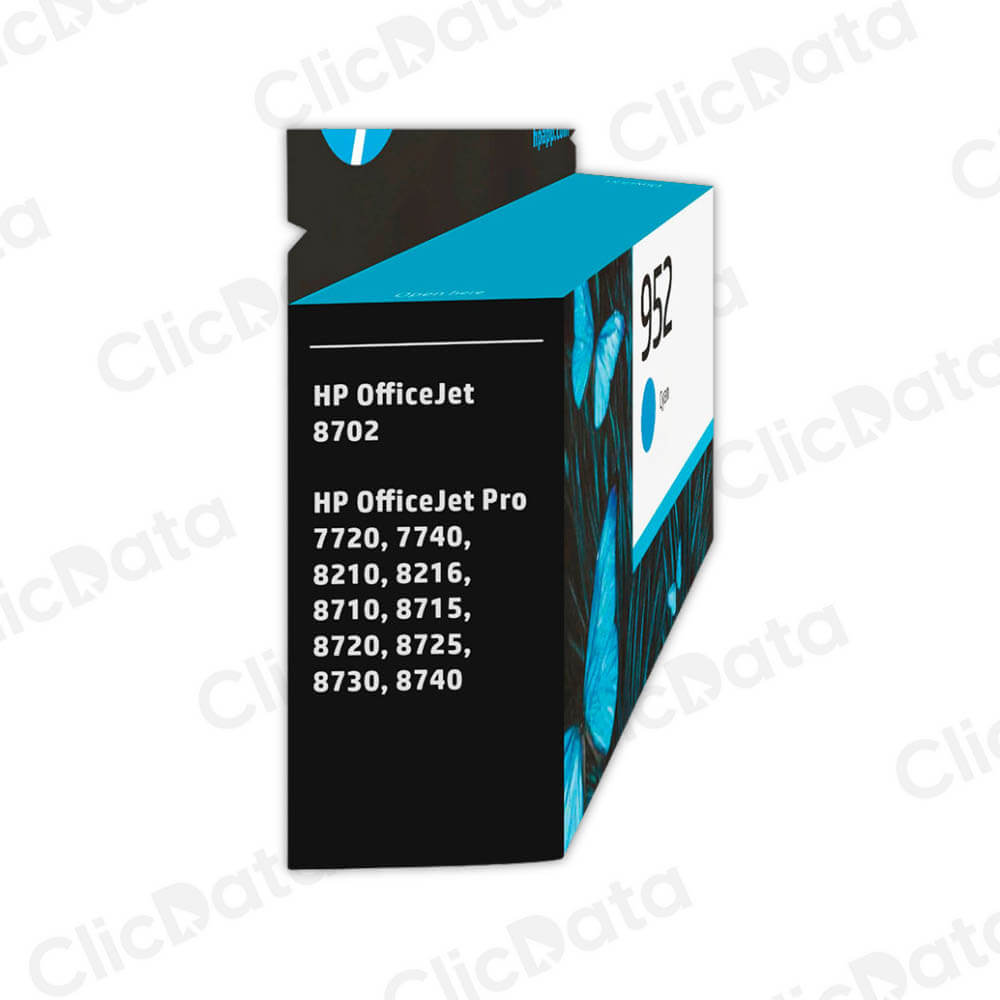 Tinta HP 952 Cyan L0S49An 630 Pág. 8700 Printer Original