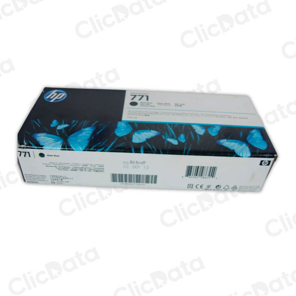 Tinta HP 771A Negro Mate B6Y15A 775ml Z6600, Z6200 Original