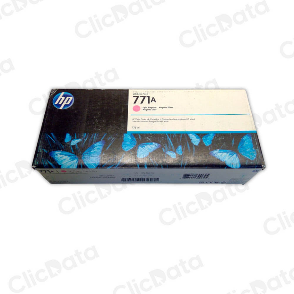 Tinta HP 771A Magenta Claro B6Y19A 775ml Jet Z6200 Original
