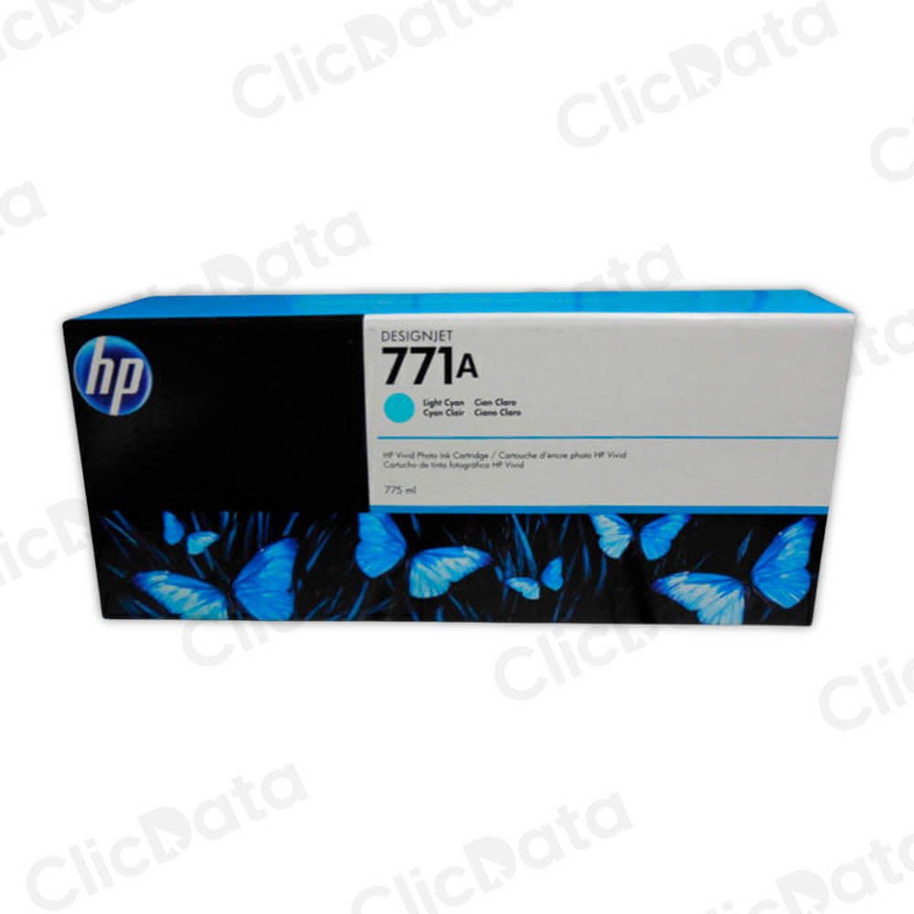 Tinta HP 771A Cian B6Y20A 775ml Jet Z6800, Z6200 Original