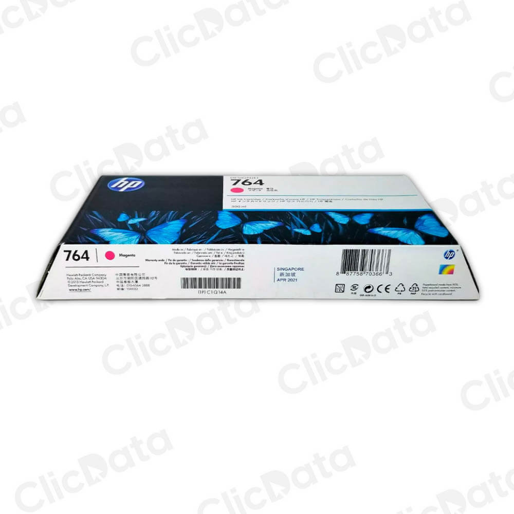 Tinta HP 764A Magenta C1Q14A 300ml DesignJet T3500 Original