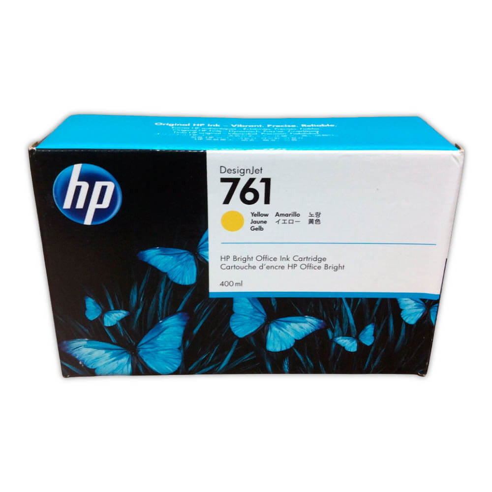 Tinta HP 761 Yellow CM992A 400ml Jet T7100, T7200 Original