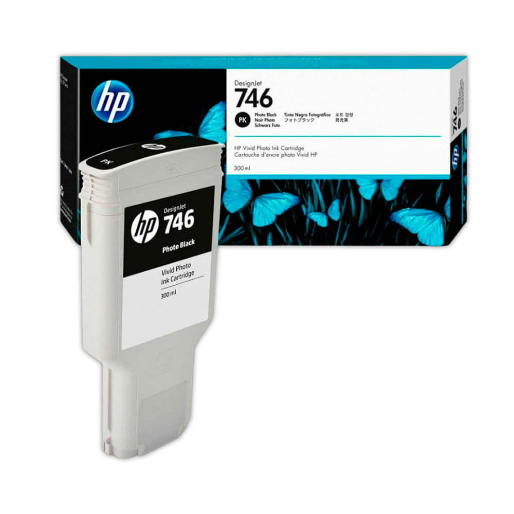 Tinta HP 746 Photo Black P2V82A 300ml Design Z9DR Original