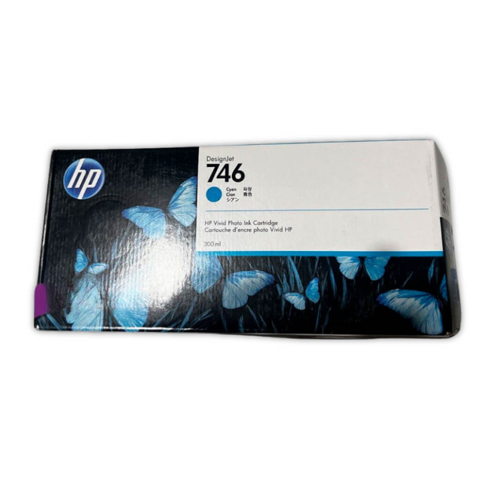 Tinta HP 746 Cyan P2V80A 300ml DesignJet Z9, Z9DR Original