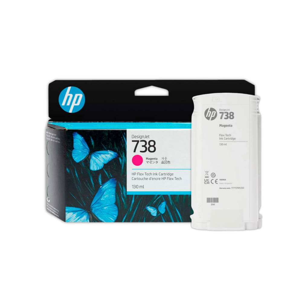 Tinta HP 738 Magenta 498N6A 130ml Design T850, T950 Original