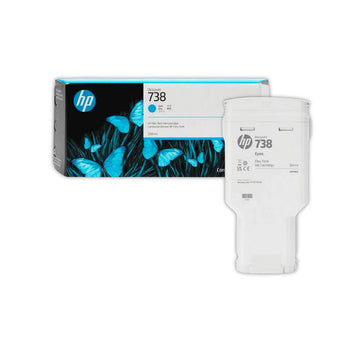 Tinta HP 738 Cyan 676M6A 300ml Design T850, T950 Original