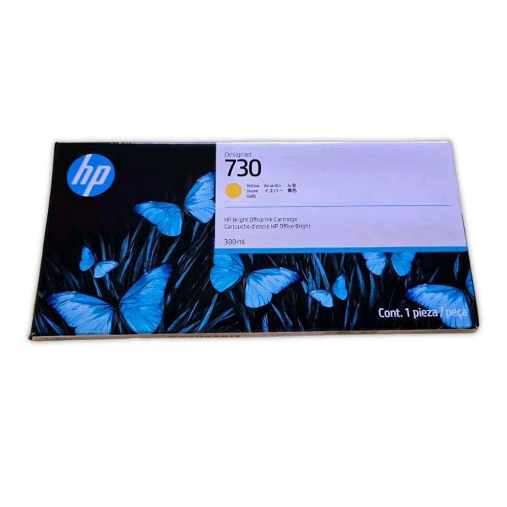 Tinta HP 730 Yellow P2V70A 300ml T1700dr, T1600Dr Original