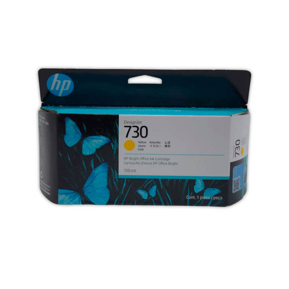 Tinta HP 730 Yellow P2V64A 130ml Hp T1600, T1600dr Original