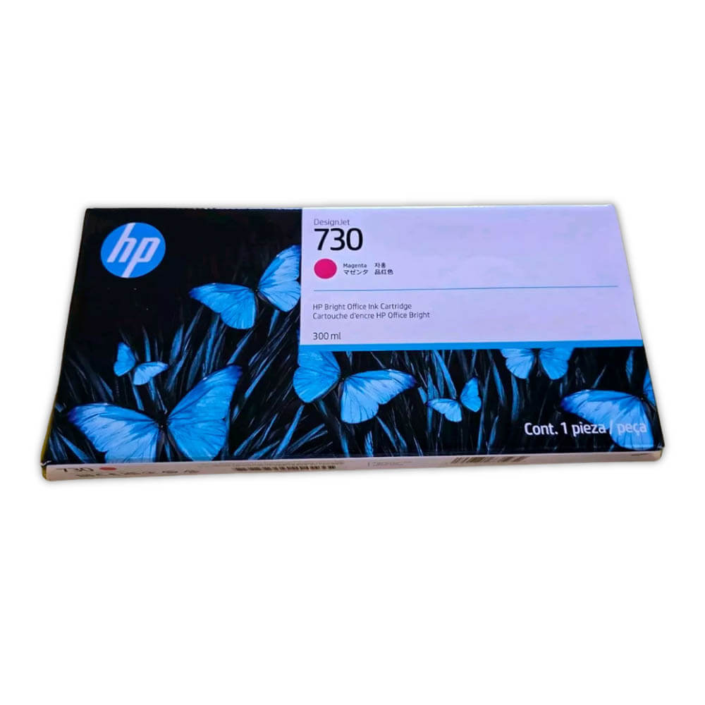 Tinta HP 730 Magenta P2V69A 300ml Hp T1600, T1600dr Original