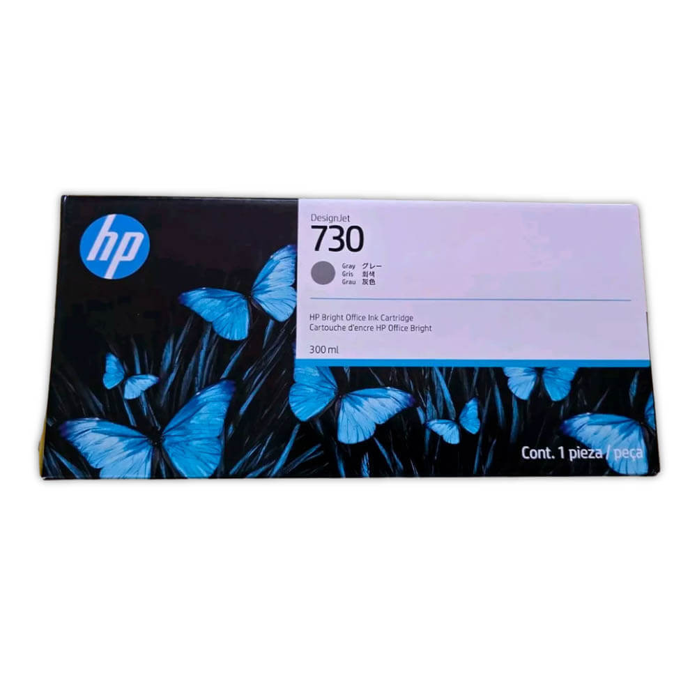 Tinta HP 730 Gray P2V72A 300ml Hp T1600, T1600Dr Original