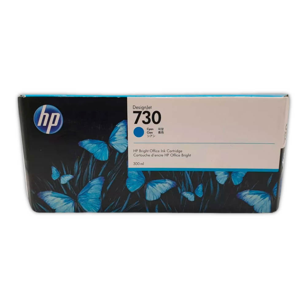 Tinta HP 730 Cyan P2V68A 300ml Hp T1600, T1600dr Original