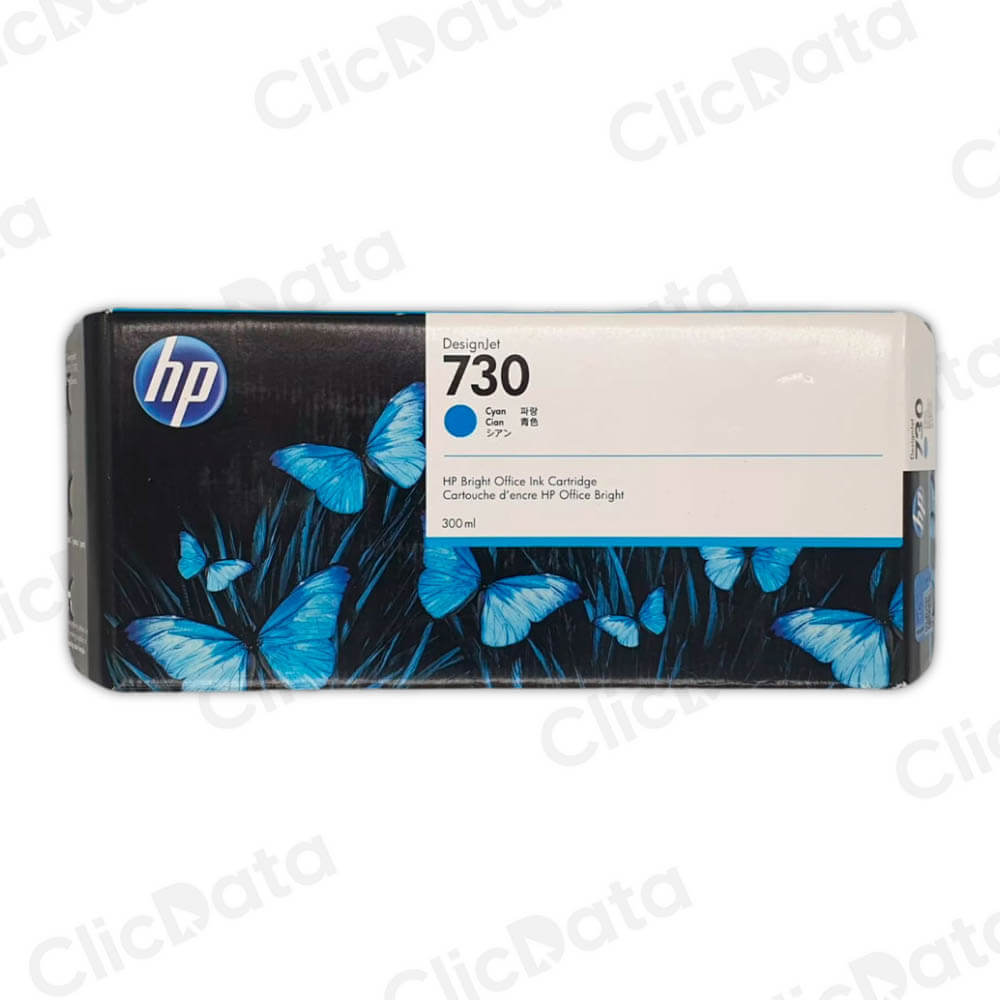 Tinta HP 730 Cyan P2V68A 300ml Hp T1600, T1600dr Original