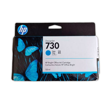Tinta HP 730 Cyan P2V62A 130ml Hp Design T1600dr Original