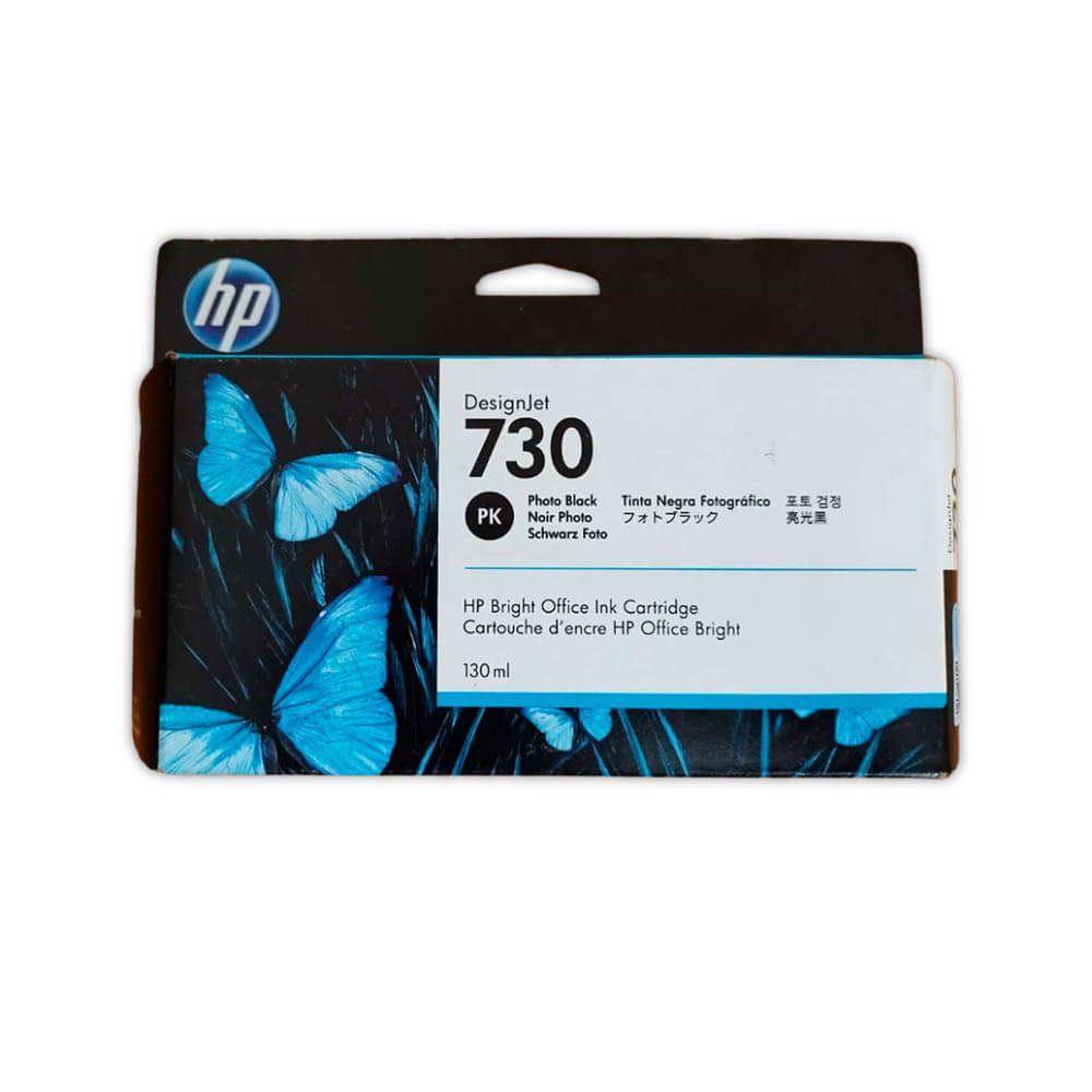 Tinta HP 730 Black P2V67A 130ml DesignJet T1600Dr Original