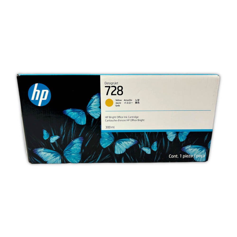 Tinta HP 728A Yellow F9K15A 300ml Hp DesignJet T730 Original