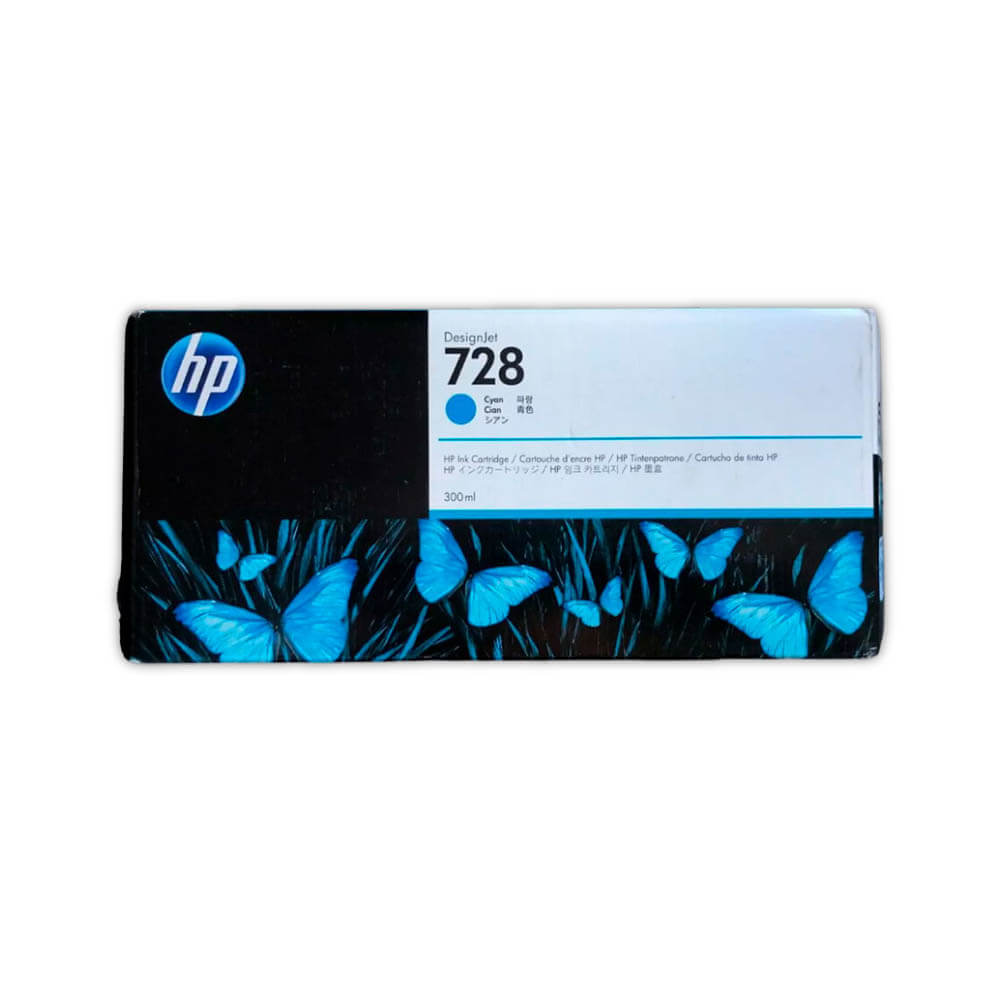 Tinta HP 728A Cyan F9K17A 300ml T730, T830 Original