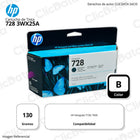Tinta HP 728 Negro Mate 3WX25A 130ml DesignJet T730 Original
