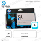 Tinta HP 728 Cian F9J67A 130ml DesignJet T730, T830 Original