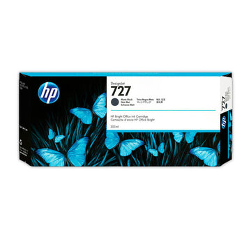 Tinta HP 727A Negro Mate C1Q12A 300ml T1500, T1530 Original