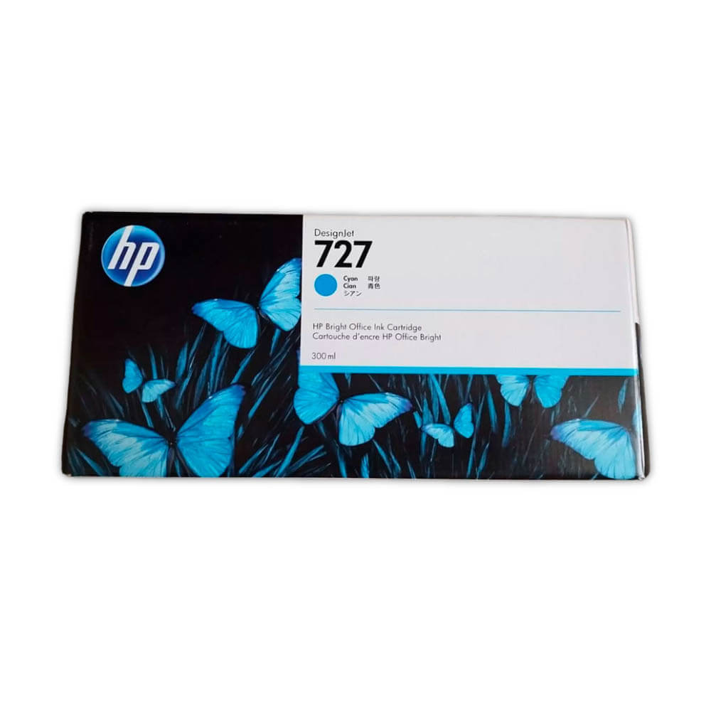 Tinta HP 727 Cyan F9J76A 300ml T1500, T930, T2500 Original