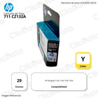 Tinta HP 711 Yellow CZ132A 29ml T120, T130, T525, T530 Original