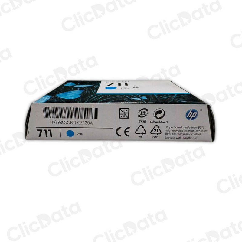 Tinta HP 711 Cyan CZ130A 29ml T120, T130, T525, T530 Original