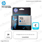 Tinta HP 711 Cyan CZ130A 29ml T120, T130, T525, T530 Original