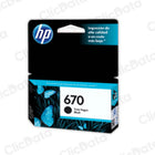 Tinta Hp 670 Negro Cz113Al 250 Pág. 3525, 4615, 5525 Original