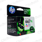 Tinta Hp 667Xl Color 3Ym80Al 330 Pág. 6000, 6400, 2700 Original