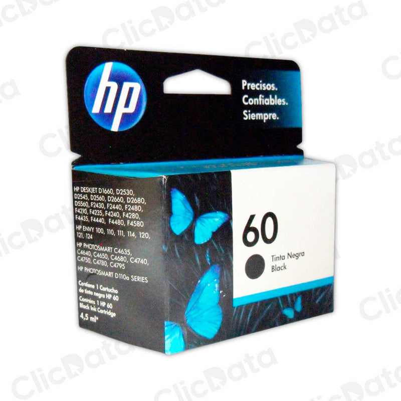 Tinta Hp 60 Negro Cc640Wl 200 Pág.Officejet D700 Original