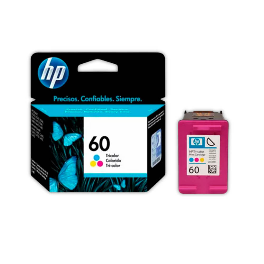 Tinta Hp 60 Color Cc643Wl 165 Pág. J4580, F4400 Original
