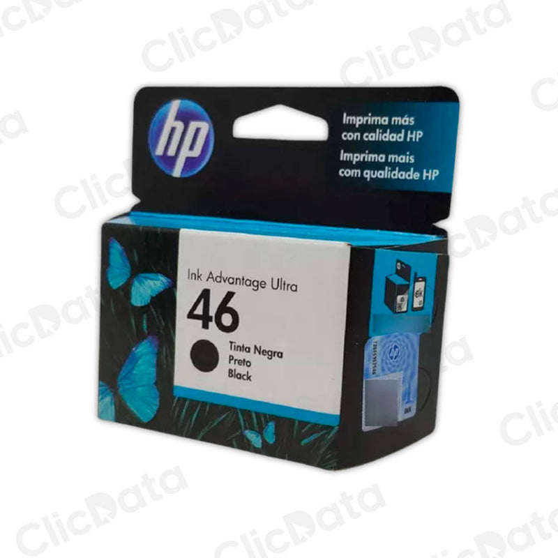 Tinta Hp 46 Negro Cz637Al 1,500 Pág. 2529,Ultra 4729 Original