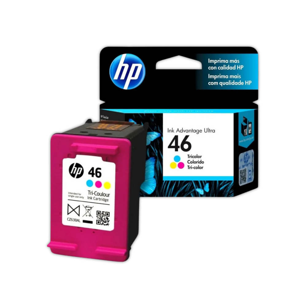 Tinta Hp 46 Color Cz638Al 750 Pág. 2529, Ultra 4729 Original
