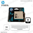 Tinta Hp 21 Negro C9351Al 190 Pág. Hp D1430, D1445 Original