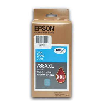 Tinta Epson T788Xxl220Al Cian 4,000 Pág. WF5620, WF5190 Original