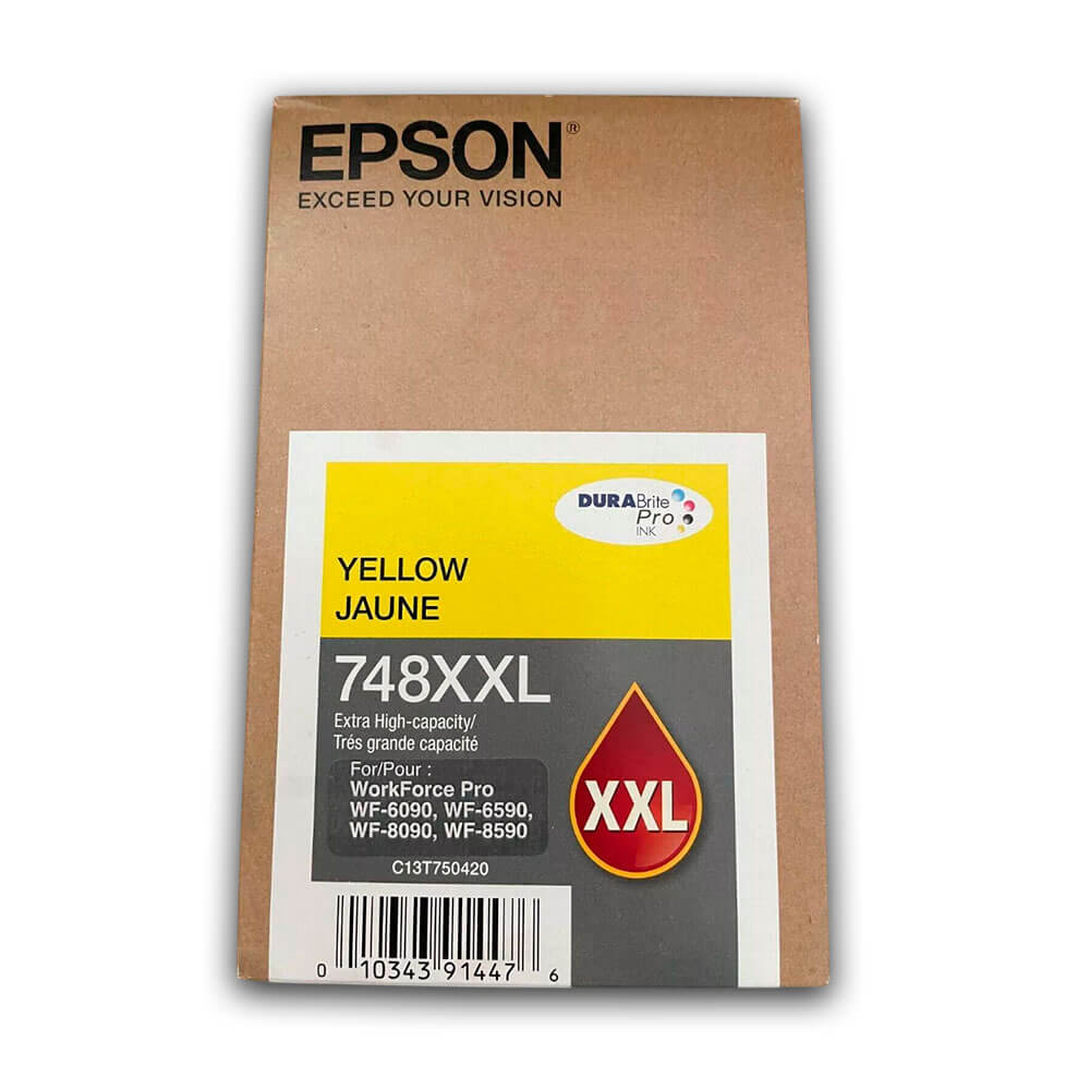 Tinta Epson T748Xxl420 Yellow 7,000 Pág. WF6590, WF8090 Original