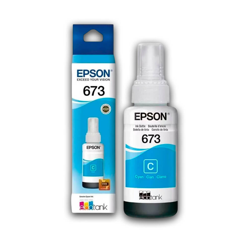 Tinta Epson T673220 Cian 70ML EcoTank L850,L1800 Original