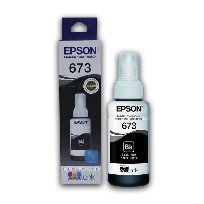 Tinta Epson T673120 Negro 70ml EcoTank L800, L805 Original