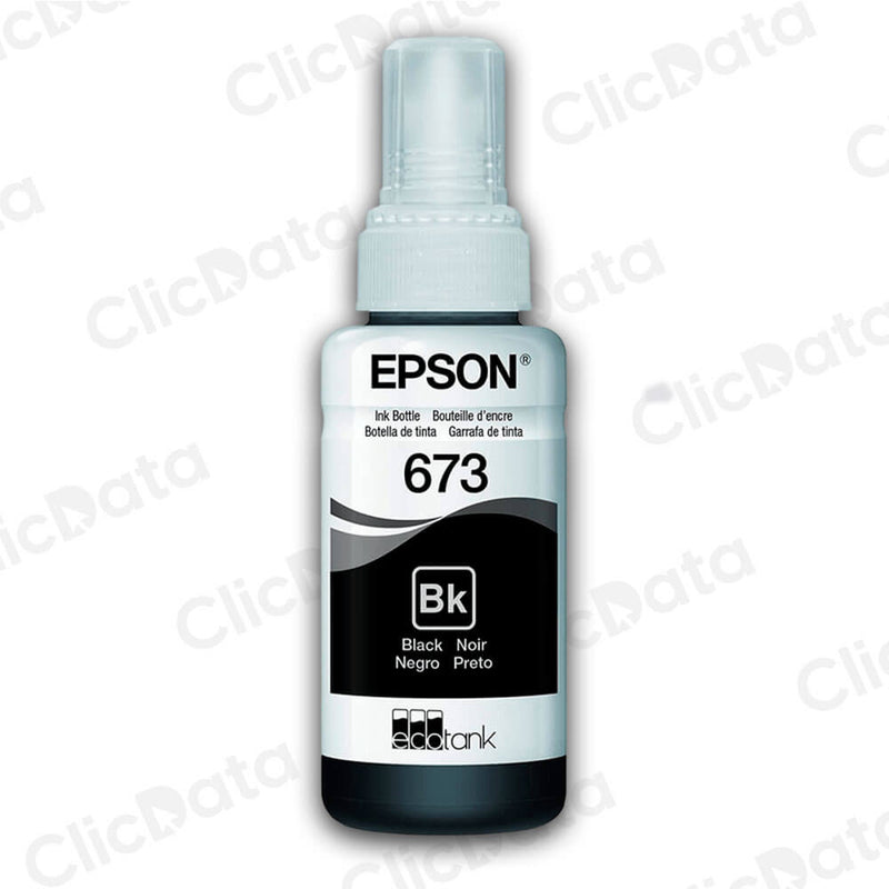 Tinta Epson T673120 Negro 70ml EcoTank L800, L805 Original