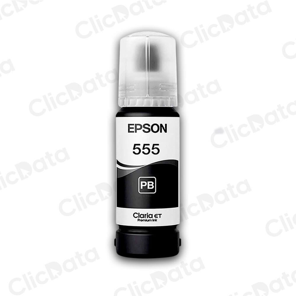 Tinta Epson T555120 Negro 70ml Pag EcoTank L8160, L8180 Original