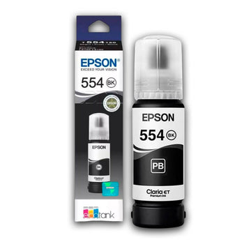 Tinta Epson T554120 Negro 70 ml EcoTank L8160,L8180 Original