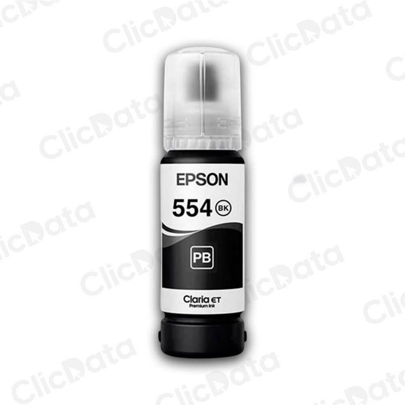 Tinta Epson T554120 Negro 70 ml EcoTank L8160,L8180 Original
